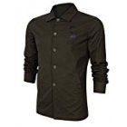 Young Horse Men s Fashion Print Long Sleeve Button Down Shirt M