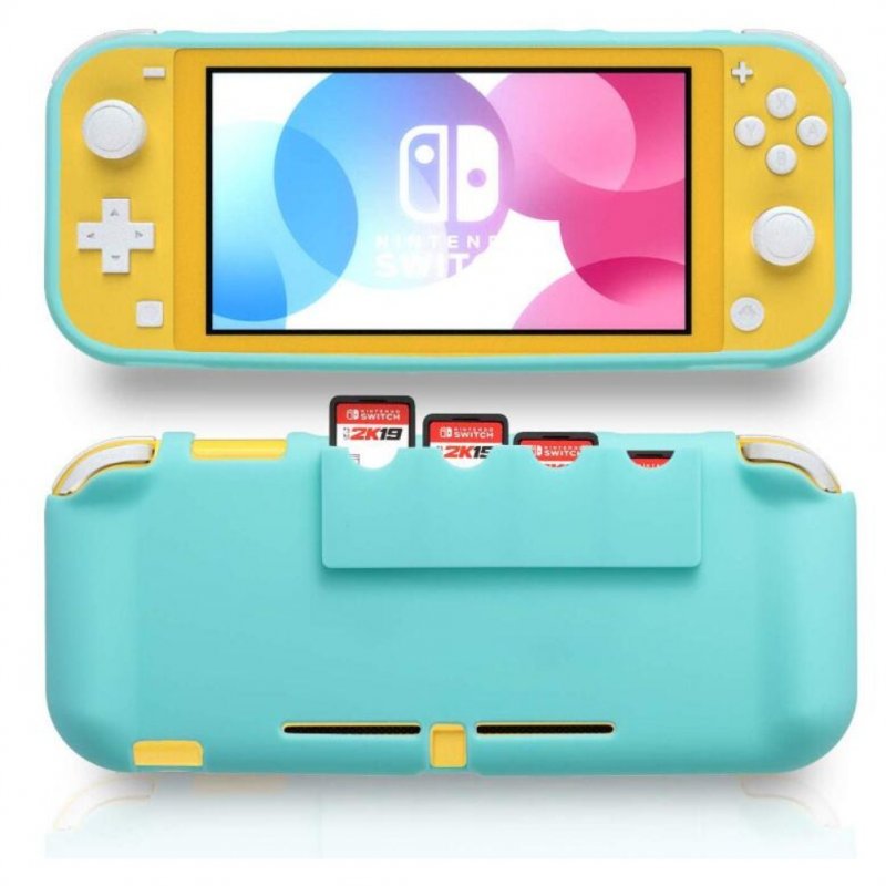Protective Cover+Tempered Glass Screen Protector+3 in 1 Clean Supplies Set for Switch Lite 