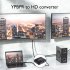 Ypbpr R L To HD MI Converter 1080p Video Audio Adapter Splitter For Dvd Hdtv Monitor Projector black