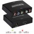 Ypbpr R l To Compatible Forhdmi Converter 1080p Video Audio Adapter Splitter For Dvd Hdtv Monitor Projector EU Plug