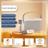 Ys 219 Karaoke Machine With Dual Microphones Change Voice Functions Portable Speaker Studio Subwoofer AUX TF Card U Disk Player For Party Meeting black
