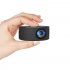 Yt200 Mini Projector Portable Lcd Video Movie Multimedia Home Theater Cinema Player Led Beamer Projection Device black
