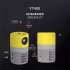 Yt400 Ultra Portable Mini  Projector Home High definition Movie Video Projector Home Theater Cinema Player Home Entertainment Yellow gray US plug