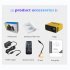 Yt500 Home Mini Projector Miniature Children Led Mobile Phone Projector Built in Speaker Portable Media Player yellow EU Plug