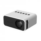 Yt500 Home Mini Projector Media Player Miniature Children Led Projector White