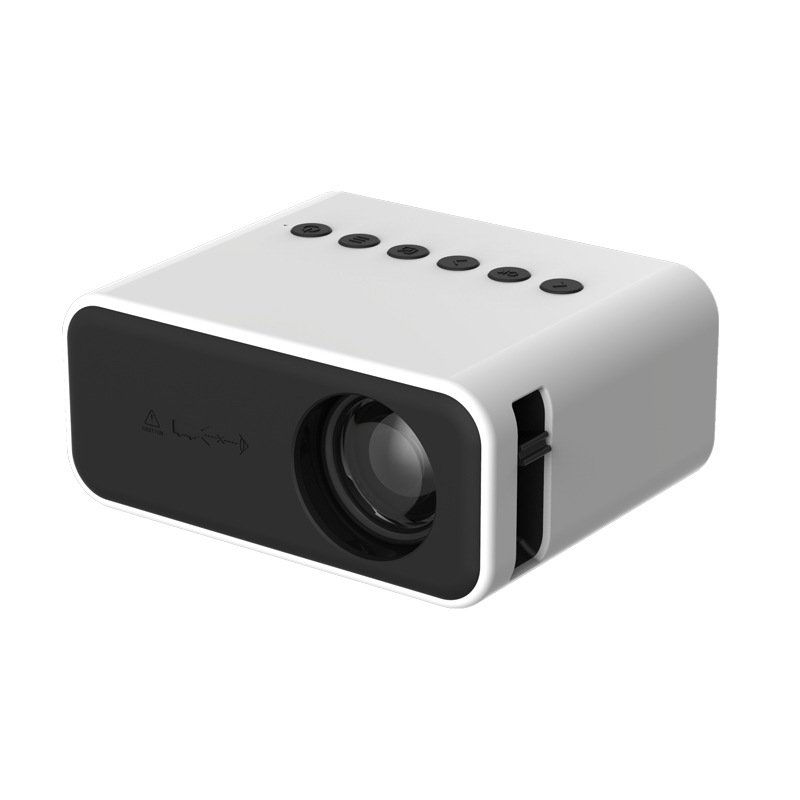 Yt500 Home Mini Projector Media Player Miniature Children Led Projector White