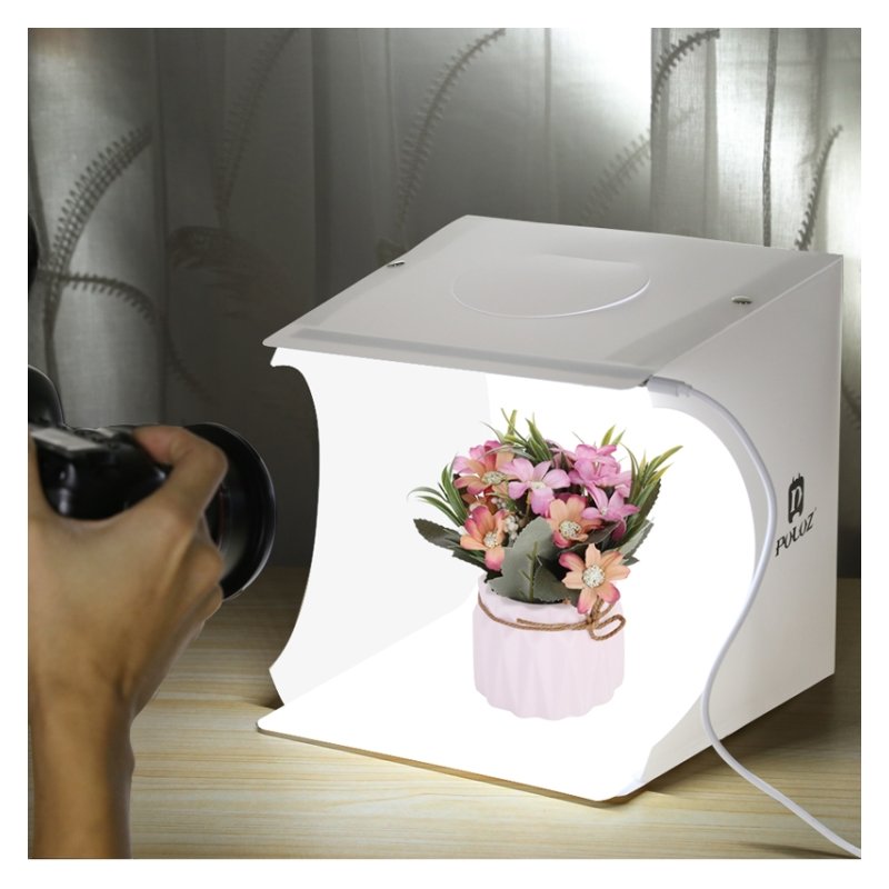 PULUZ Mini Photo Studio Box 20cm Portable Photography Shooting Light Tent Kit for Product Display  