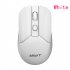 Ywyt G862 2 4ghz Wireless Mouse Usb Interface 2400dpi Adjustable Ergonomic Optical Gaming Mouse For Laptop Pc White