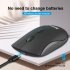 Ywyt G864 Wireless Gaming Mouse Rechargeable Portable 2 4g Usb Interface 2400dpi Adjustable Silent Ergonomic Mouse For Laptop Pc black