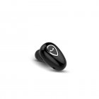 Yx01 Bluetooth-compatible Headset Wireless In-ear Mini Sports Earbuds Invisible Stereo Music Earphone Black