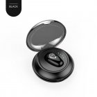 Yx01 Bluetooth-compatible Headset Wireless In-ear Mini Sports Earbuds Invisible Stereo Music Earphone Black