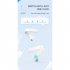 Yx18 Low Delay Bluetooth compatible  Earphones Noise Cancelling Hanging Ear Business In ear Stereo Long Standby Headset With Mic sky blue