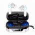 Yyk anc Pro In ear Tws 5 1 Bluetooth compatible Headphone Noise Canceling Digital Display Touch Control Earphones Black