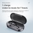 Yyk530 Bluetooth compatible Earphone Business Style Ear mounted Digital Display True Stereo Wireless Headset With Charging Bin black