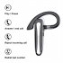 Yyk530 Bluetooth compatible Earphone Business Style Ear mounted Digital Display True Stereo Wireless Headset With Charging Bin black