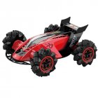 Z109S 2 4G 4WD RC Stunt Car Watch Gesture Sensor Control Spray Toys for Kid Gift with LED Light red