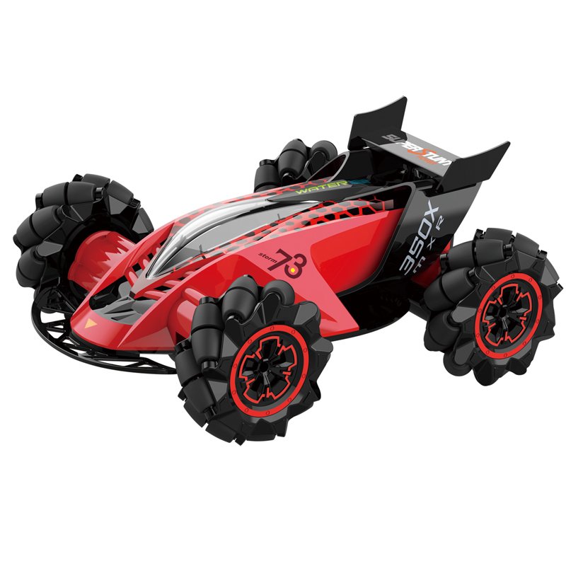 Z109S 2.4G 4WD RC Stunt Car Watch Gesture Sensor Control Spray Toys for Kid Gift with LED Light red