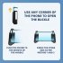 Z11 Mobile Game Auxiliary Handle Trigger Controller Ergonomic Gamepad Compatible For Ios Android Portable Phone Holder black