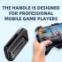 Z11 Mobile Game Auxiliary Handle Trigger Controller Ergonomic Gamepad Compatible For Ios Android Portable Phone Holder black
