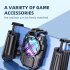 Z11 Mobile Game Auxiliary Handle Trigger Controller Ergonomic Gamepad Compatible For Ios Android Portable Phone Holder black