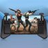 Z11 Mobile Game Auxiliary Handle Trigger Controller Ergonomic Gamepad Compatible For Ios Android Portable Phone Holder black