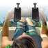 Z11 Mobile Game Auxiliary Handle Trigger Controller Ergonomic Gamepad Compatible For Ios Android Portable Phone Holder black