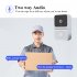 Z30 Doorbell Camera with Chime Wireless HD Video Night Vision 2 4ghz Wifi Smart Door Bell Two Way Audio Black