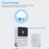 Z30 Doorbell Camera with Chime Wireless HD Video Night Vision 2 4ghz Wifi Smart Door Bell Two Way Audio Black