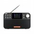 Z3B Dab FM Digital Radio Rechargeable Portable Pocket Radio with Telescopic Antenna Radios Player Black