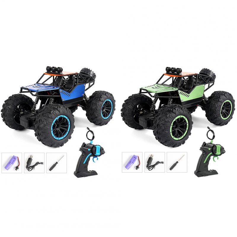 C021 RC Car With LED Light 4WD Remote Control Rock Crawler Off Road Vehicle Toys Birthday Christmas Gifts For Boys 