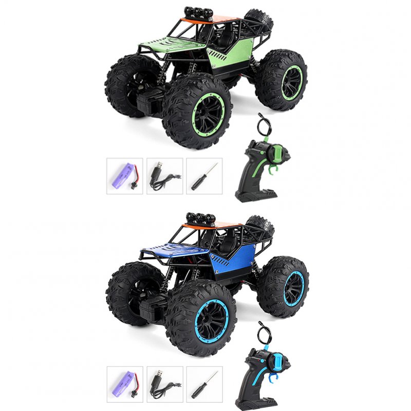 C021 RC Car With LED Light 4WD Remote Control Rock Crawler Off Road Vehicle Toys Birthday Christmas Gifts For Boys 