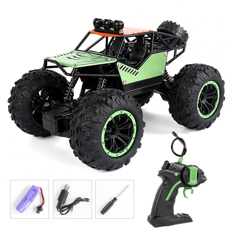 C021 RC Car With LED Light 4WD Remote Control Rock Crawler Off Road Vehicle Toys Birthday Christmas Gifts For Boys 