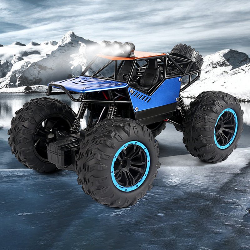 C021 RC Car With LED Light 4WD Remote Control Rock Crawler Off Road Vehicle Toys Birthday Christmas Gifts For Boys 