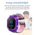 Z6 Children s Phone Watch GPS Flip rotation Location Kids Smartwatch Multifunctions Watch blue