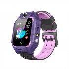 Z6f Kids Smart Watch Sos Phone Watch Ip67 Waterproof Remote Photo Smartwatch For Ios Android Purple
