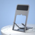 Z7 Mobile Phone Tablet Holder Abs Folding Stand Adjustable Bracket For 4.5-15 Inch Mobile Phone With Triangular Design grey