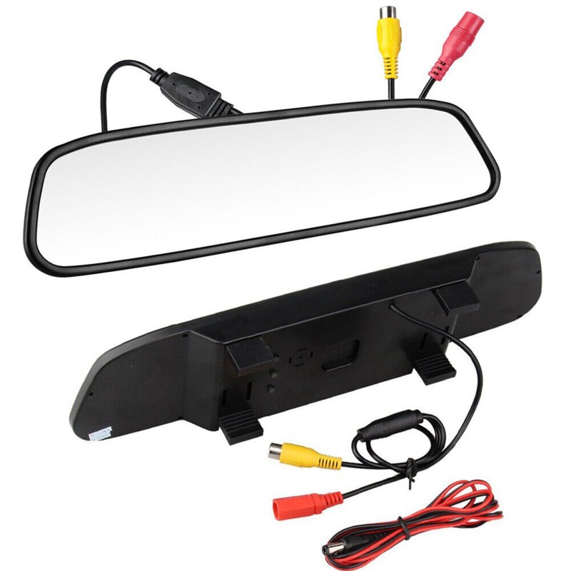 Car Backup Camera Kit 5 inch TFT LCD Monitor 170° Wide Viewing Angle Night Vision Reverse Parking Camera Waterproof 