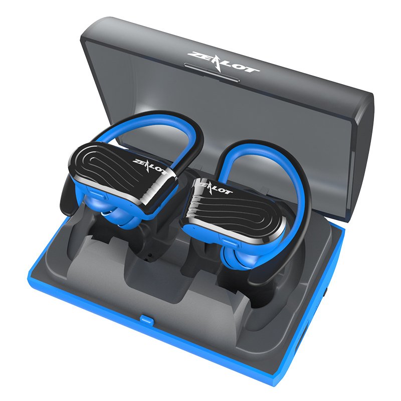 Original ZEALOT H10 TWS Wireless Earbuds Black blue