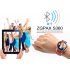 ZGPAX S360 Smart Watch with 1 22 Inch Circular Screen has Bluetooth 4 0 for Phone Sync and App for use with iOS and Android