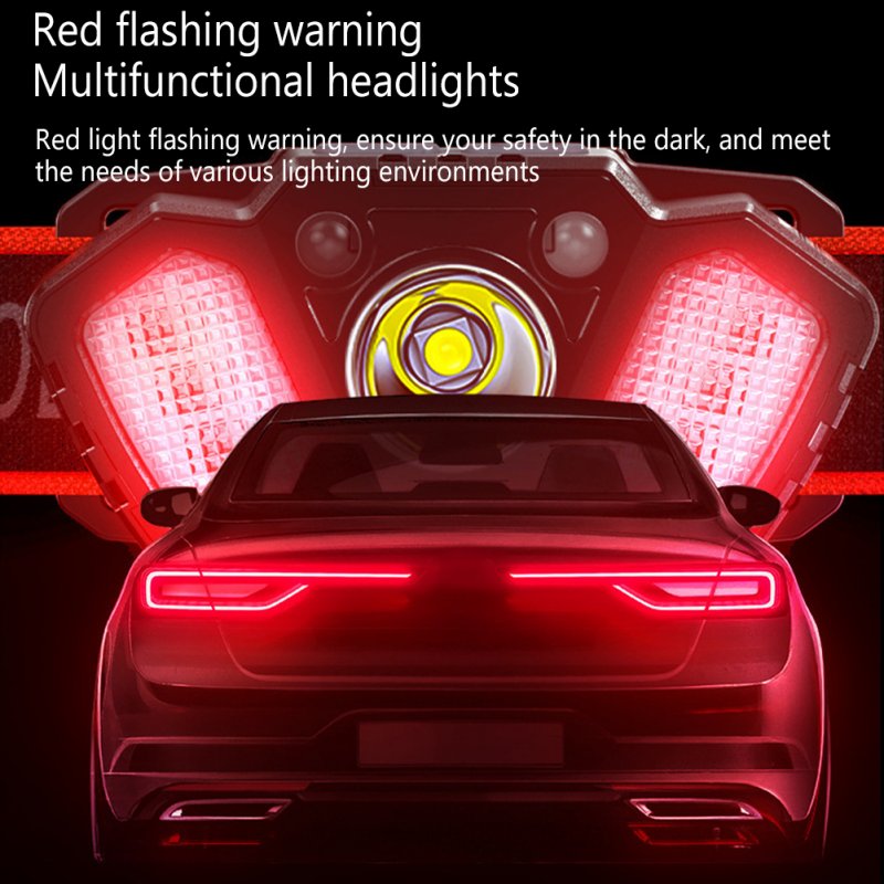 Lightweight Led Headlamp Portable Mini Warning Light For Outdoor Camping Running Cycling Fishing 