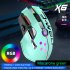 ZIYOU LANG X6 Wireless Wired Dual Mode Mechanical Mouse Rechargeable 12000 Dpi Joystick Gaming Mouse White