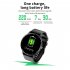 ZL02 Color Screen Smart Bracelet Heart Rate Health Monitoring Bluetooth Sports Watch Black