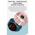 ZL02 Color Screen Smart Bracelet Heart Rate Health Monitoring Bluetooth Sports Watch Pink