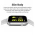 ZL11 Smart Bracelet 1 5 Inch Full Touch Screen Step Counts Heart Rate Long Standby Bluetooth Wristwatch white