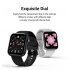 ZL11 Smart Bracelet 1 5 Inch Full Touch Screen Step Counts Heart Rate Long Standby Bluetooth Wristwatch black