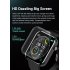 ZL11 Smart Bracelet 1 5 Inch Full Touch Screen Step Counts Heart Rate Long Standby Bluetooth Wristwatch black