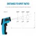 ZOTEK GM550 Digital Infrared Thermometer   Measuring Range  50 to 550  C    58 to 1022  F     LCD Display   Blue