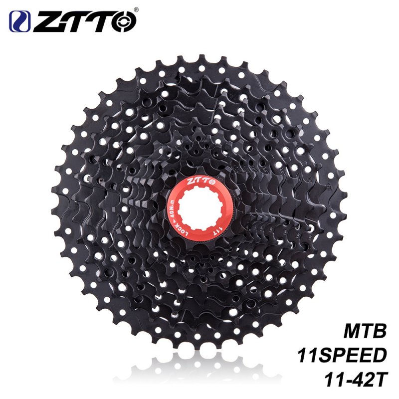 ZTTO 11 Speed 11-42T MTB Mountain Bike 11s Cassette Freewheel Bicycle Parts 11-speed 42T all black