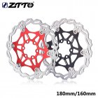 ZTTO 180mm 160mm Brake Floating Rotor Stainless Steel MTB Disc Hydraulic Brake Pads Bicycle parts 160MM black