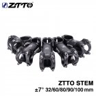 ZTTO 32/60/80/90/100mm High-Strength Lightweight Stand Pipe 31.8mm Stem for XC AM MTB Mountain Road Bike Bicycle Accessaries 32MM-100MM 31.8*100